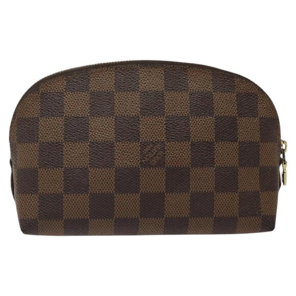 LOUIS VUITTON Damier Ebene Pochette Cosmetic PM Pouch - Picture 1 of 15